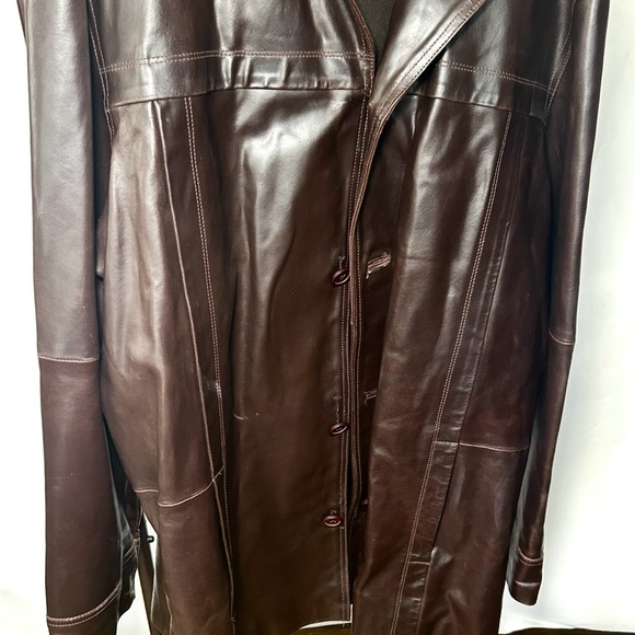 Wilsons Leather Other - Wilson’s 100% Leather jacket 2XLT Brown Button-Up Coat
